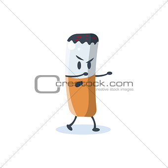 Cigarette Butt Cartoon Character