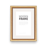 Wooden Rectangle Frame Maple