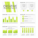Vector template for multipurpose presentation slides with graphs and charts. Elements, chart, graph, brochures