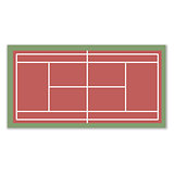 A field for Tennis, vector illustration.