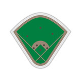 A field for Baseball, vector illustration.