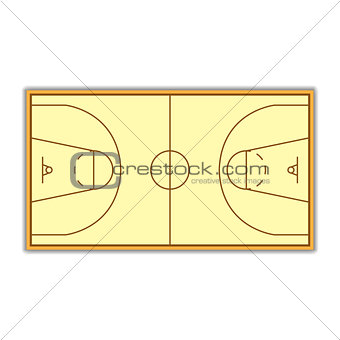 A field for Basketball vector illustration.