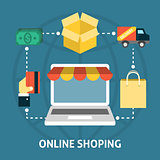Online shoping concept