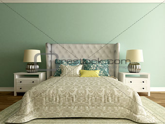 modern elegant bedroom interior
