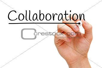 Collaboration Hand Black Marker