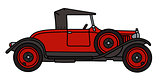 Vintage red roadster