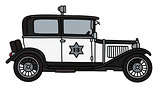 Vintage police car