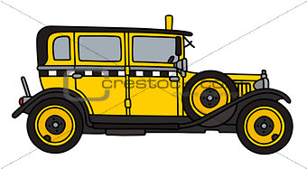 Vintage yellow taxi