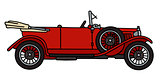 Vintage red cabriolet