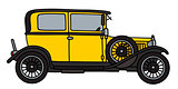 Vintage yellow car