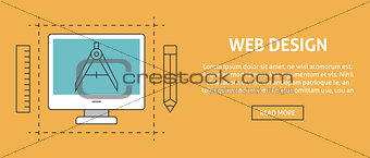 Web design concept banner