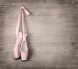 new pink ballet shoes