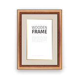Wooden Rectangle Frame with Gold