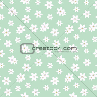 Abstract Simple Flower Seamless Pattern Background