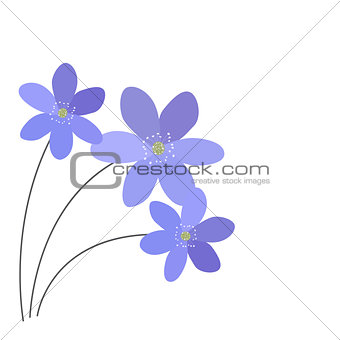 Abstract Simple Flower Pattern Background