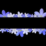 Abstract Simple Flower Pattern Background