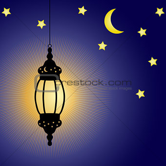 Ramadan Kareem celebration lamp