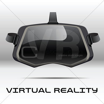 Original stereoscopic 3d vr headset. Front view.