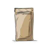 Bag packaging, sketch for your design