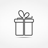 Gift Box Line Icon