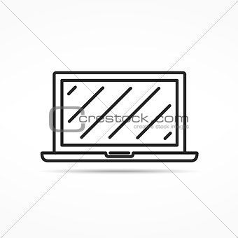 Laptop Line Icon