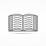 Open Book Line Icon