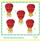 hot air balloons - game for children