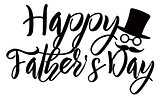 Happy Fathers Day Calligraphy Text Illustration