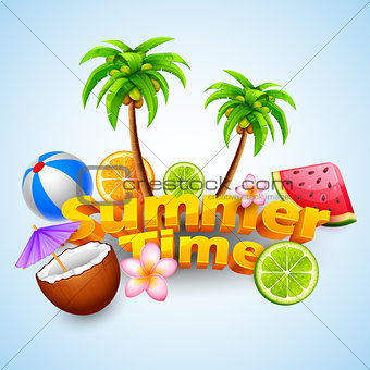 Summer Time poster design