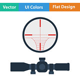 Flat design icon of scope