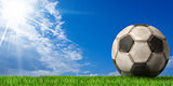 Football - Soccer Ball with Green Grass