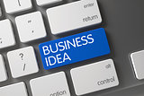 Blue Business Idea Keypad on Keyboard.