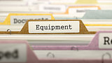 Equipment Concept on Folder Register.