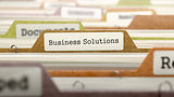 Business Solutions on Folder in Catalog.