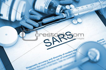 SARS. Medical Concept.