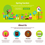 Spring Garden Flat Web Design Template