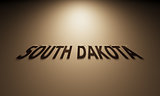 3D Rendering of a Shadow Text that reads South Dakota