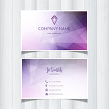 Geometric business card design 