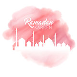 Ramadan watercolor background