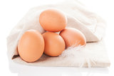 Organic chicken eggs.