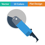 Flat design icon of grinder