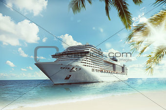 Tropical cruise voyage