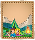 Camping theme parchment 2