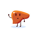 Liver Primitive Style Cartoon Character