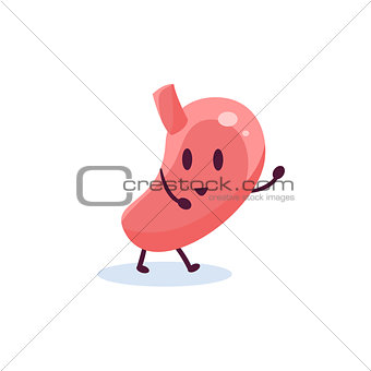 Stomach Primitive Style Cartoon Character