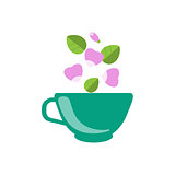 Dog Rose Tea In Green Cup