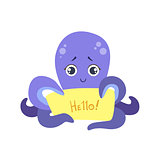 Octopus With The Template For The Message