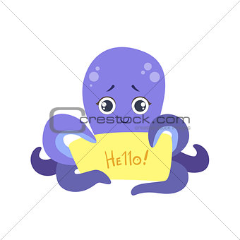 Octopus With The Template For The Message