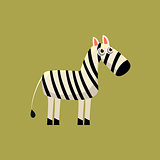 Zebra Funny Illustration