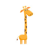 Giraffe Funny Illustration